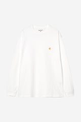 Carhartt Wip Ls Chase Tee White