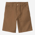 Carhartt Wip Single Knee Short Hamilton Brown Rinsed