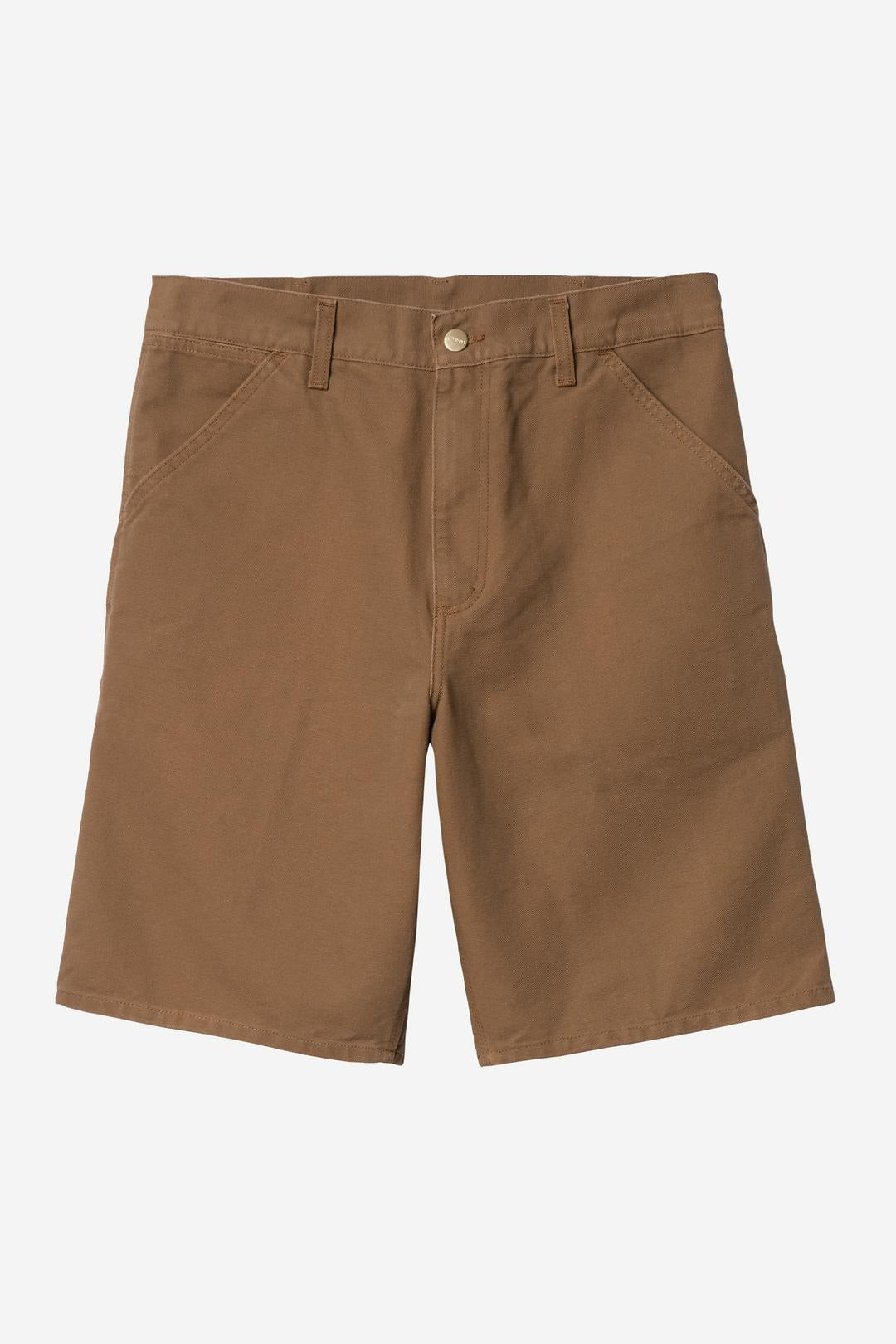 Carhartt Wip Single Knee Short Hamilton Brown Rinsed