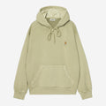 Carhartt Wip Hooded Nelson Sweatshirt Gentle Green Garment Dyed