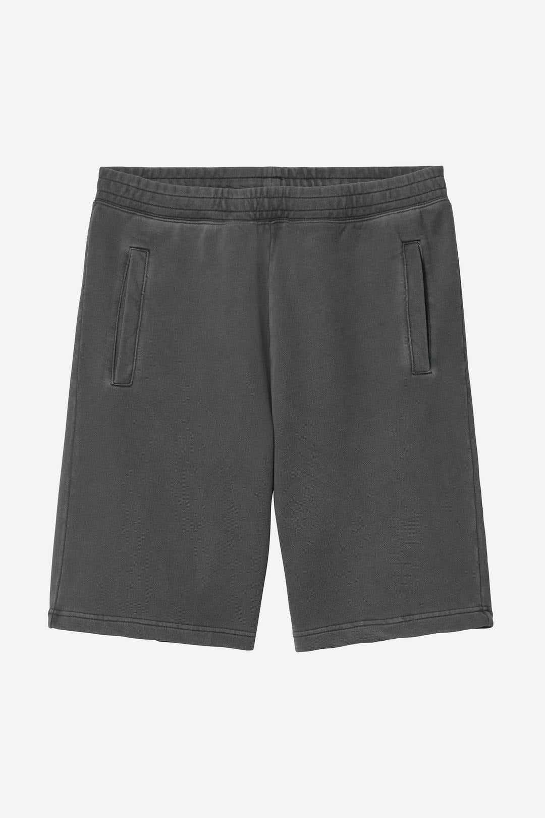 Carhartt Wip Nelson Sweat Short Black Garment Dyed