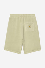 Carhartt Wip Nelson Sweat Short Gentle Green Garment Dyed