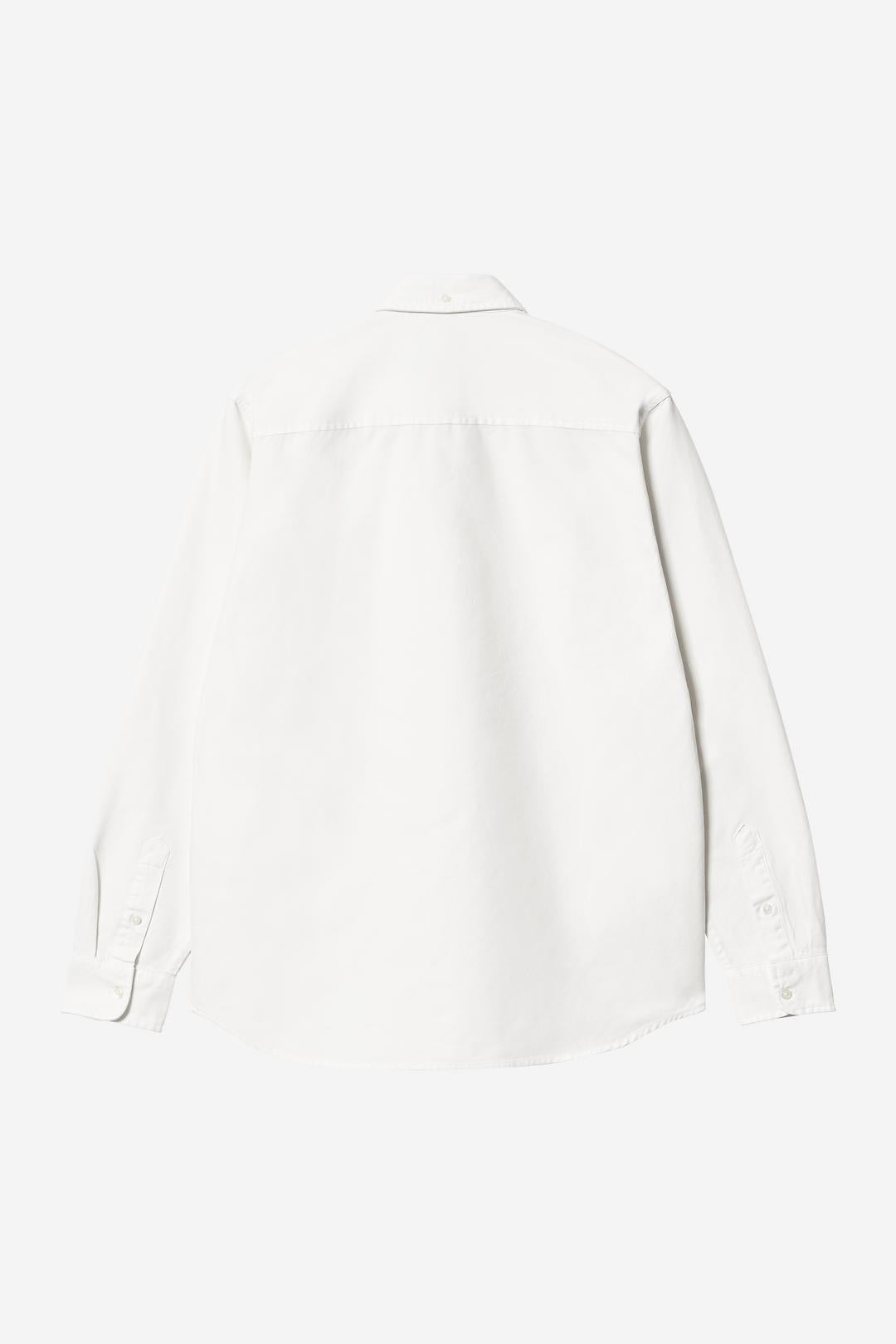 Carhartt Wip Bolton Shirt White Garment Dyed