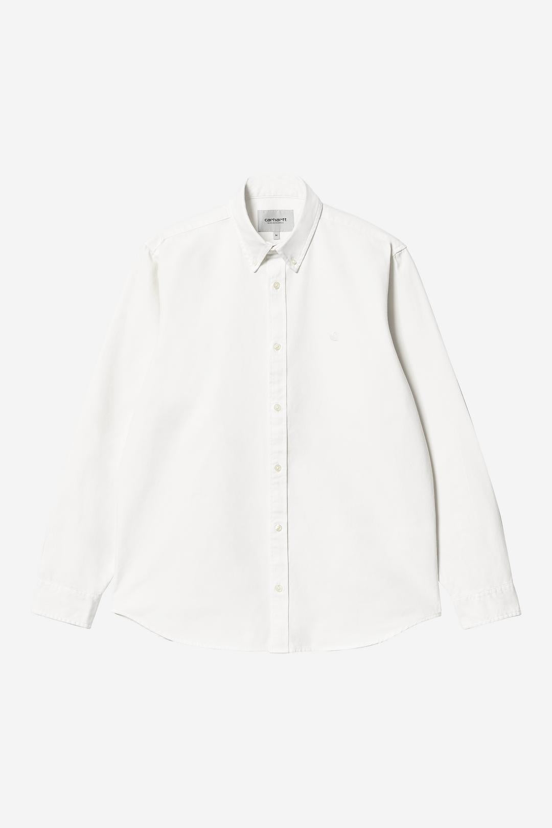 Carhartt Wip Bolton Shirt White Garment Dyed