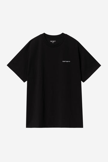 Carhartt Wip Ss Script Embroidery Tee Black
