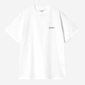 Carhartt Wip Ss Script Embroidery Tee White