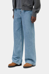 Carhartt Wip Donna Pantalone Jane Blu Heavy Stone Wash