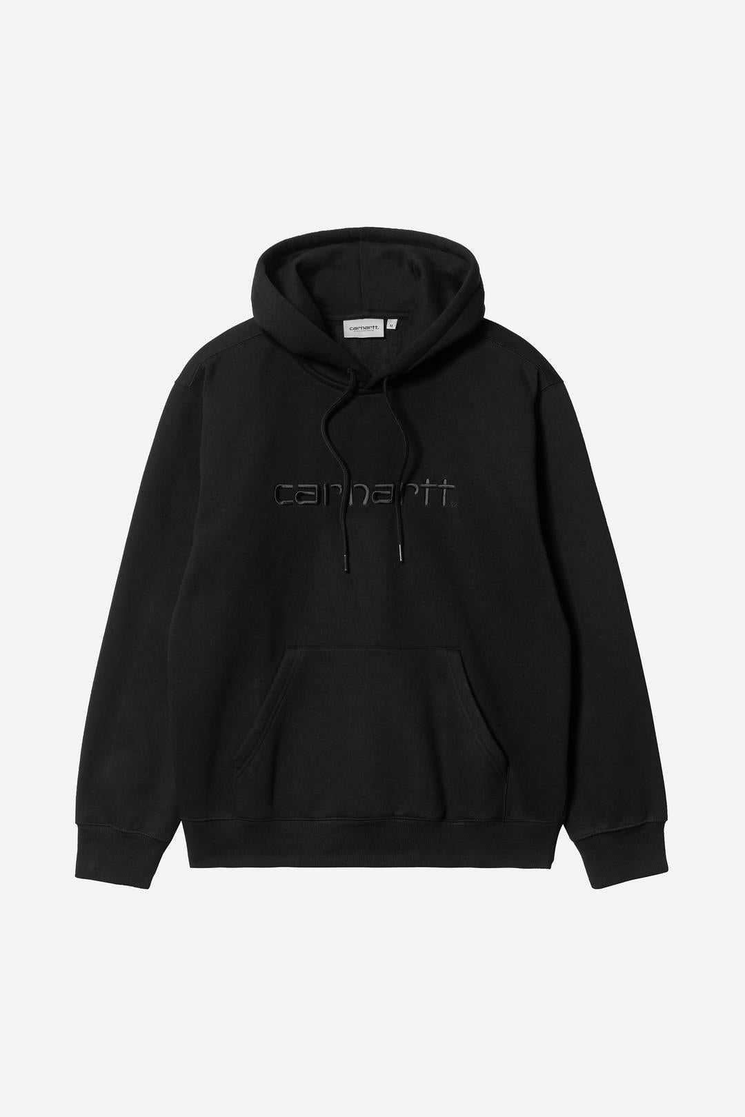 Carhartt Wip Hooded Carhartt Sweatshirt Black Black