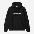 Carhartt Wip Hooded Carhartt Sweatshirt Black White