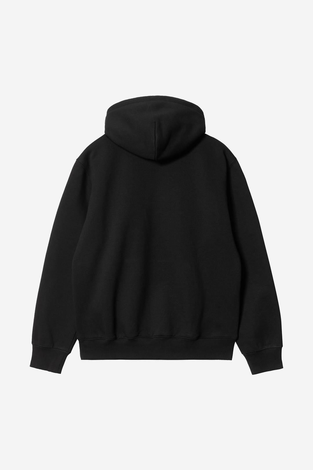 Carhartt Wip Hooded Carhartt Sweatshirt Black White