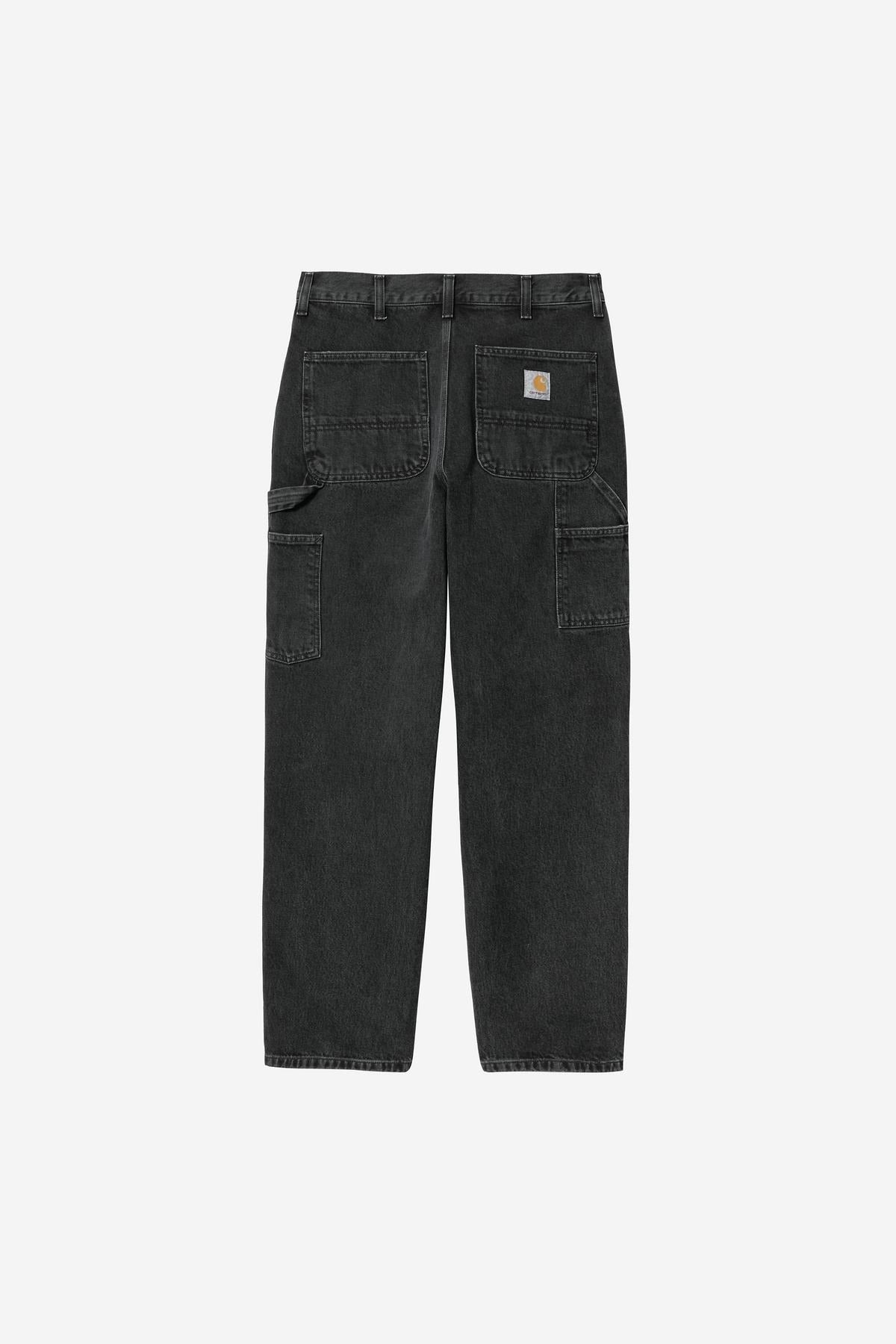 Carhartt Wip Single Knee Pant Black Stone Washed