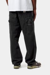 Carhartt Wip Single Knee Pant Black Stone Washed