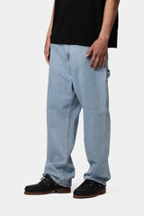Carhartt Wip Single Knee Pant Blue Heavy Stone Bleached