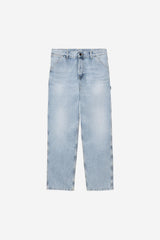 Carhartt Wip Single Knee Pant Blue Heavy Worn Bleached