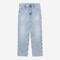 Carhartt Wip Pantaloni Single Knee Blu Heavy Worn Bleached