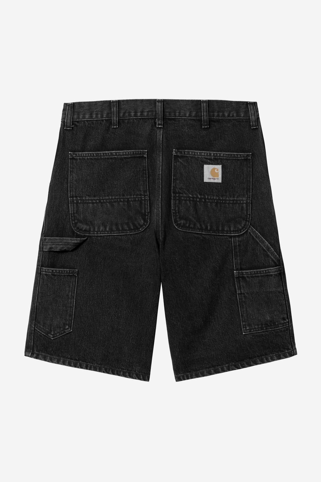 Carhartt Wip Single Knee Short Black Stone Washed