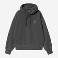 Carhartt Wip Donna Felpa Con Cappuccio Nelson Nera Tinta in Capo