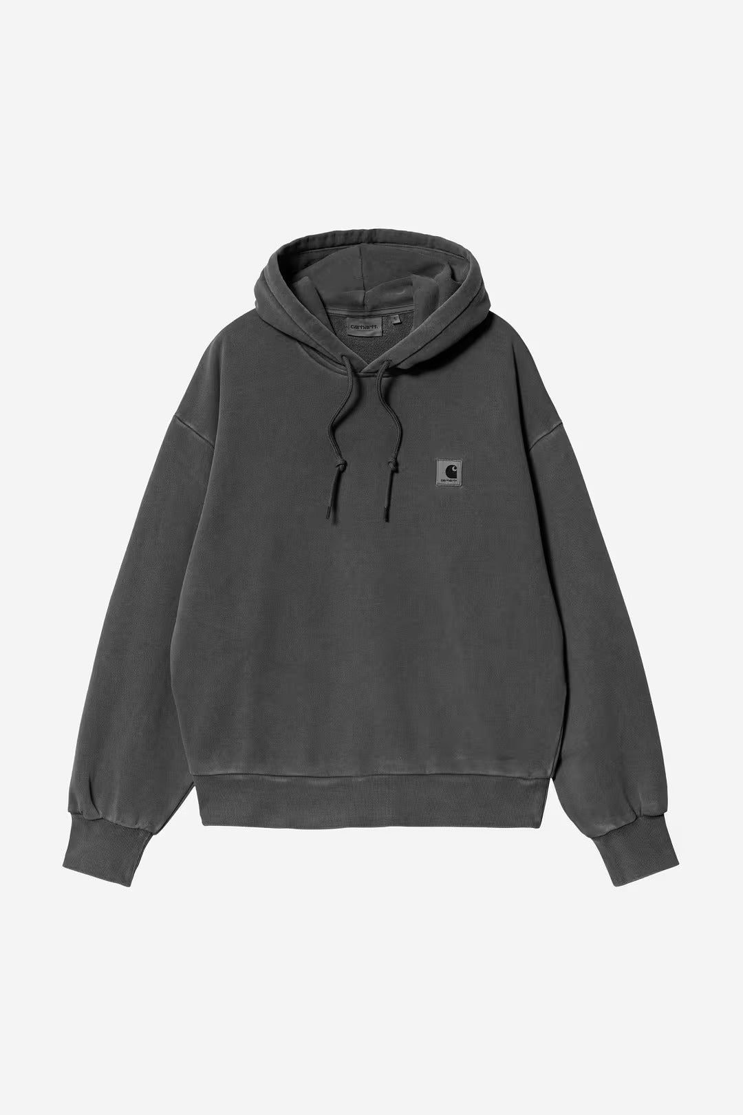 Carhartt Wip Donna W Hooded Nelson Sweatshirt Black Garment Dyed