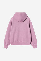 Carhartt Wip Donna W Hooded Nelson Sweatshirt Gentle Purple Tinta in Capo