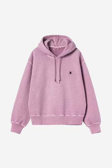 Carhartt Wip Donna W Hooded Nelson Sweatshirt Gentle Purple Garment Dyed