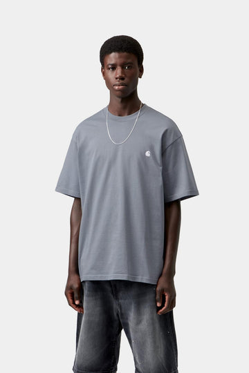 Carhartt Wip Ss Madison Tee Shady Blue White