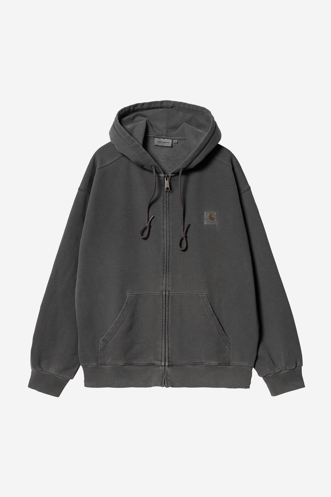 Carhartt Wip Hooded Nelson Jacket Black Garment Dyed