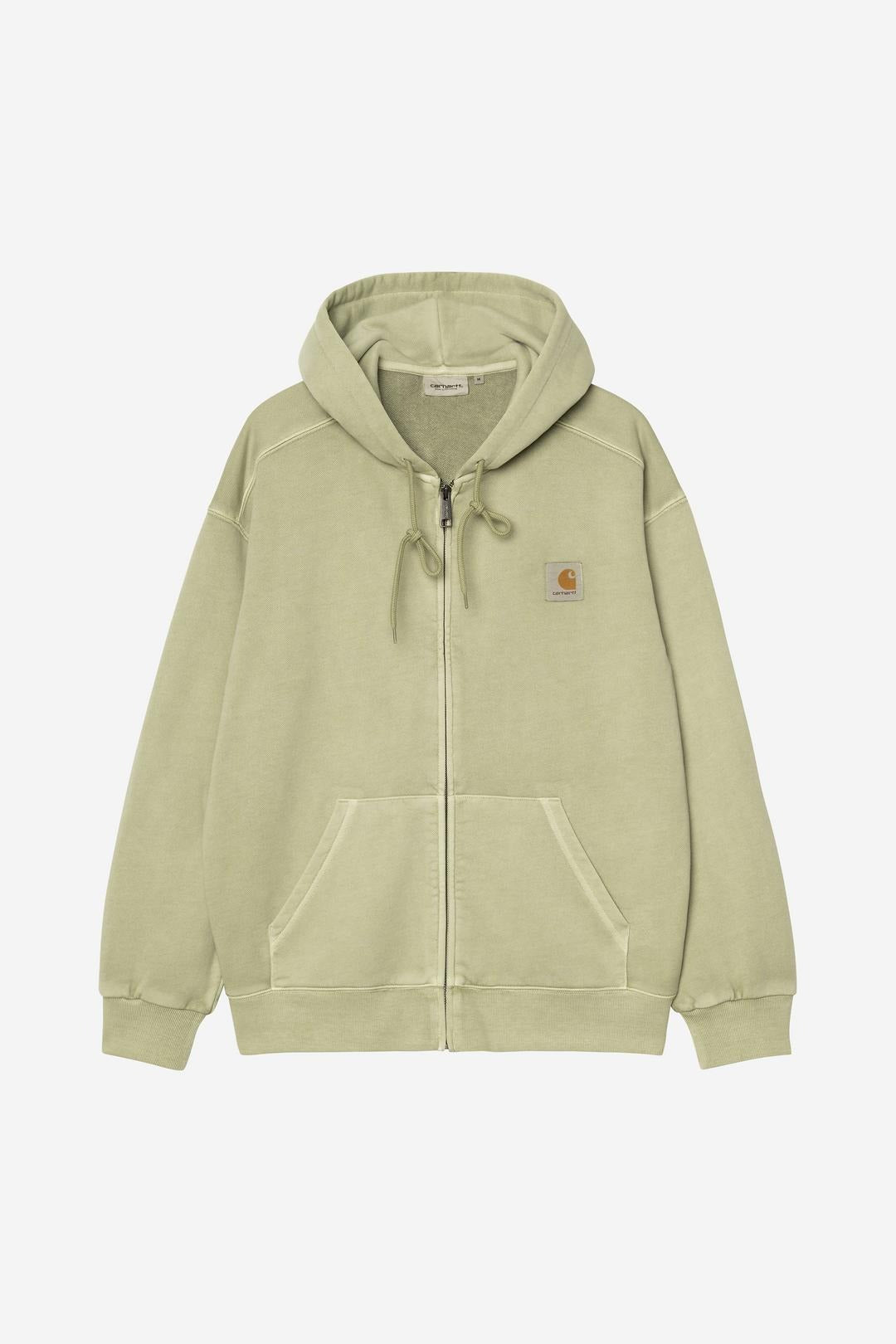 Carhartt Wip Hooded Nelson Jacket Gentle Green Garment Dyed