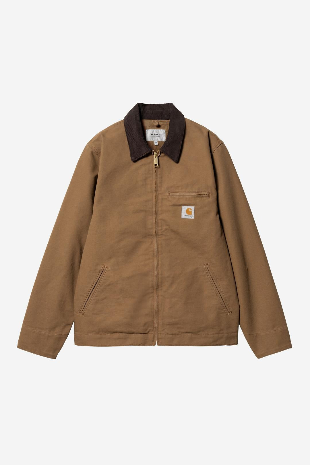 Carhartt Wip Detroit Jacket Summer Hamilton Brown Rinsed