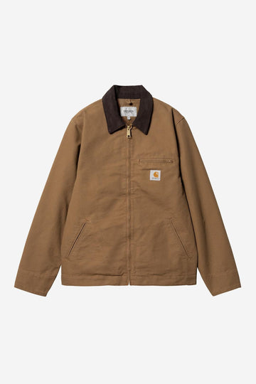 Carhartt Wip Detroit Jacket Summer Hamilton Brown Rinsed