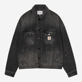 Carhartt Wip Helston Jacket Black Destroy Wash Splatter
