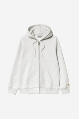 Carhartt Wip Hooded Chase Jacket Ash Heather Gold