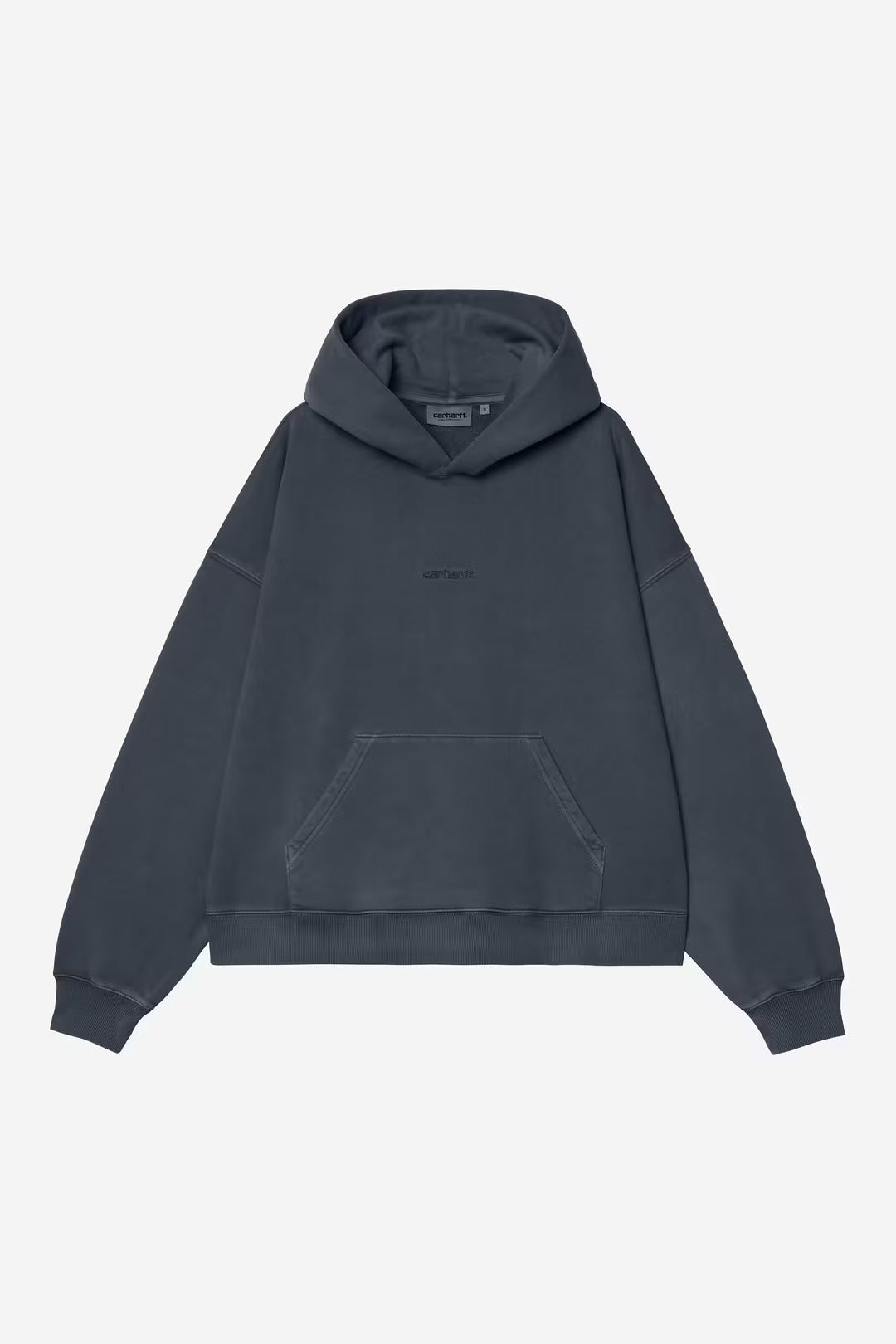 Carhartt Wip Donna W Hooded Benton Sweatshirt Carbon Garment Dyed