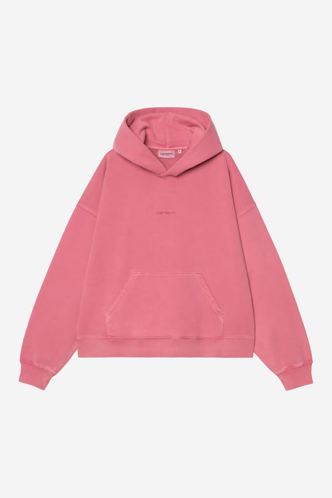Carhartt Wip Donna W Hooded Benton Sweatshirt Primrose Garment Dyed