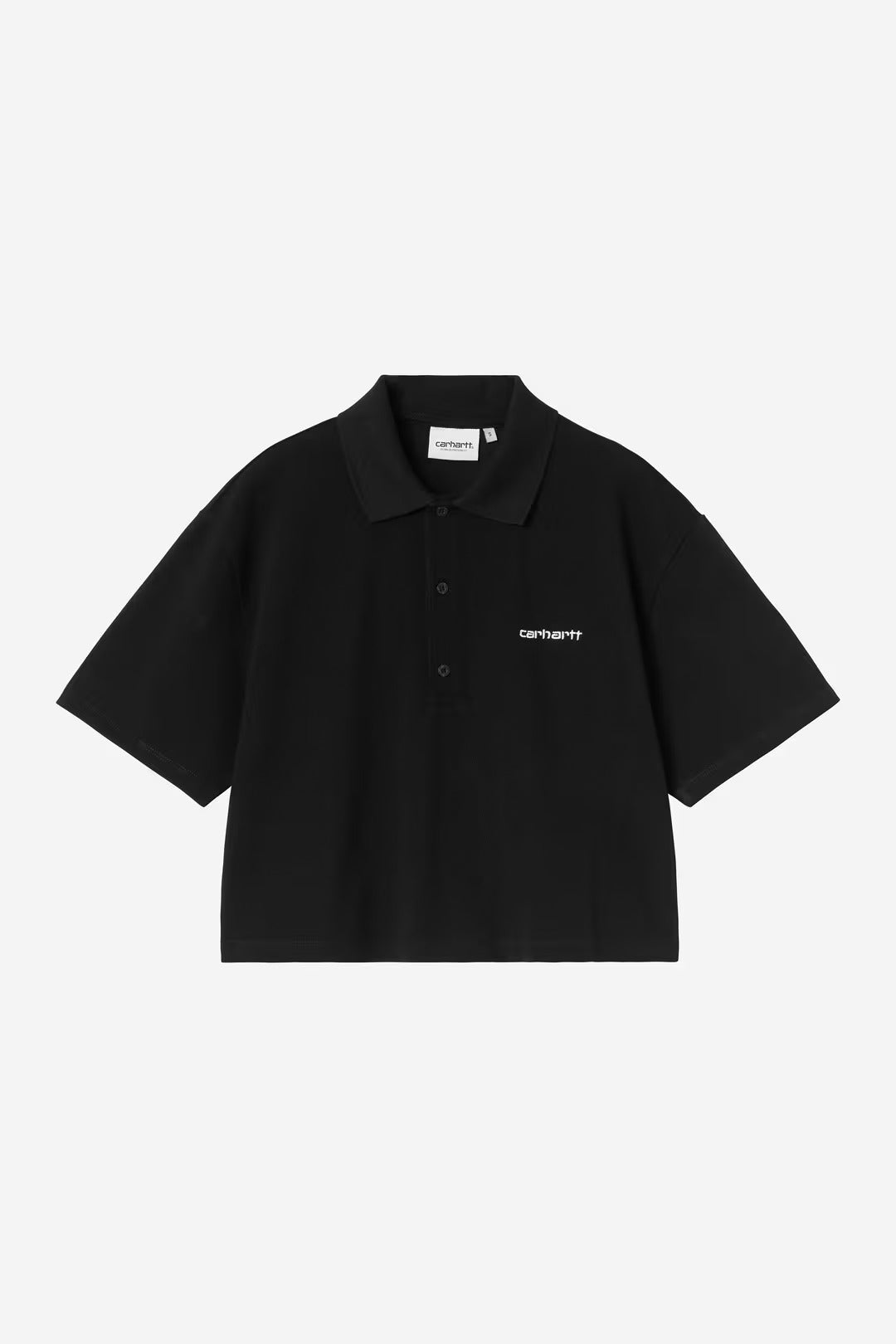 Carhartt Wip Donna W Carhartt Script Polo Black