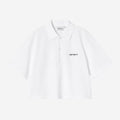 Carhartt Wip Donna W Carhartt Script Polo White