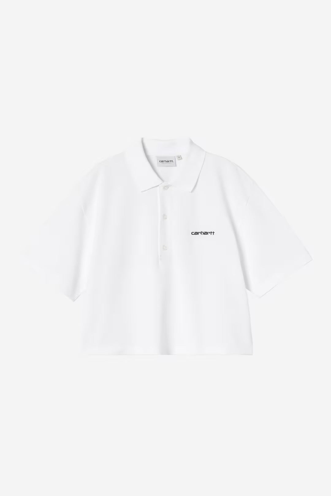 Carhartt Wip Donna W Carhartt Script Polo White