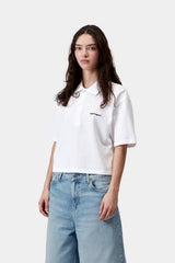 Carhartt Wip Donna W Carhartt Script Polo White