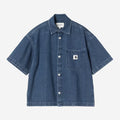 Carhartt Wip Donna Camicia Lovilia Blu Delavé