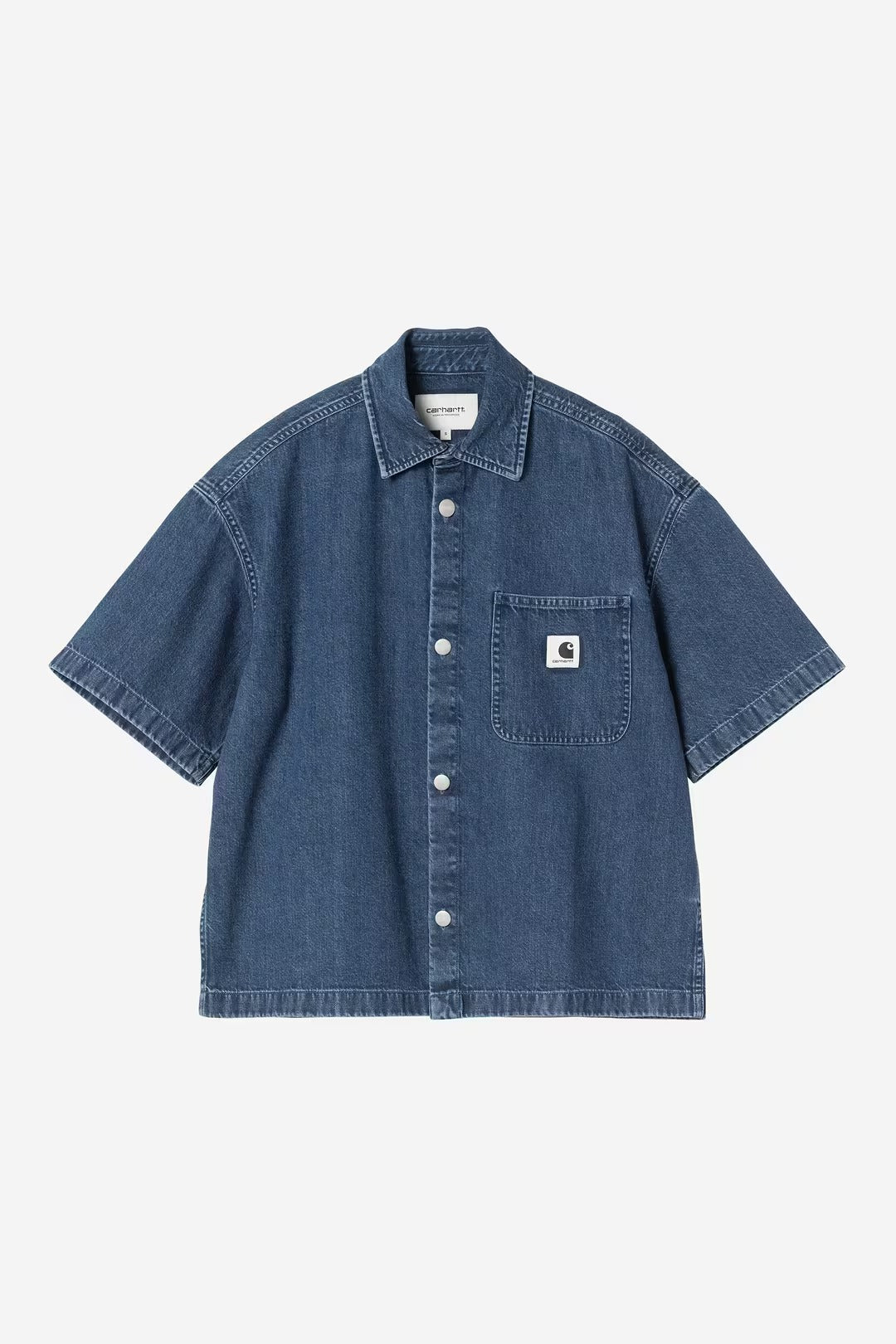 Carhartt Wip Donna W Lovilia Shirt Blue Stone Washed