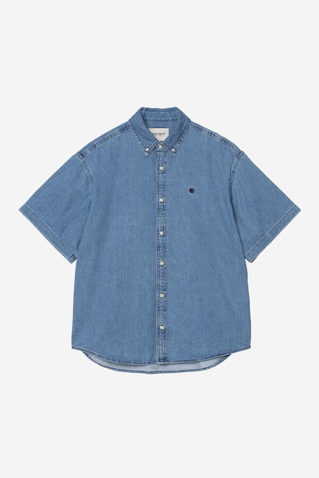 Carhartt Wip Lucas Shirt Blue Stone Washed