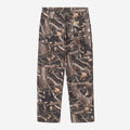 Carhartt Wip Single Knee Pant Camo Feather Tree Black Heavy Stone Wash