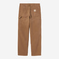 Carhartt Wip Single Knee Pant Wip H Brown Stone Canvas
