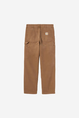 Carhartt Wip Single Knee Pant Wip H Brown Stone Canvas