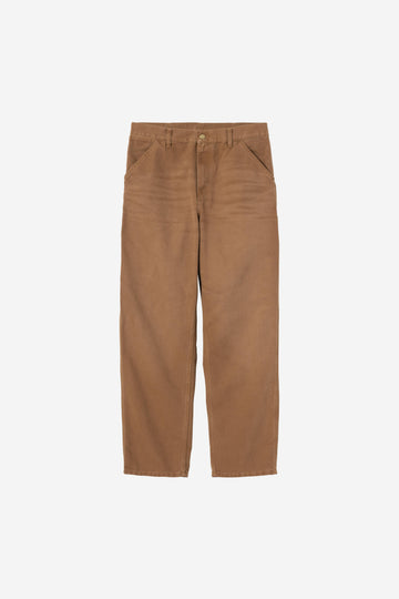 Carhartt Wip Single Knee Pant Wip H Brown Stone Canvas