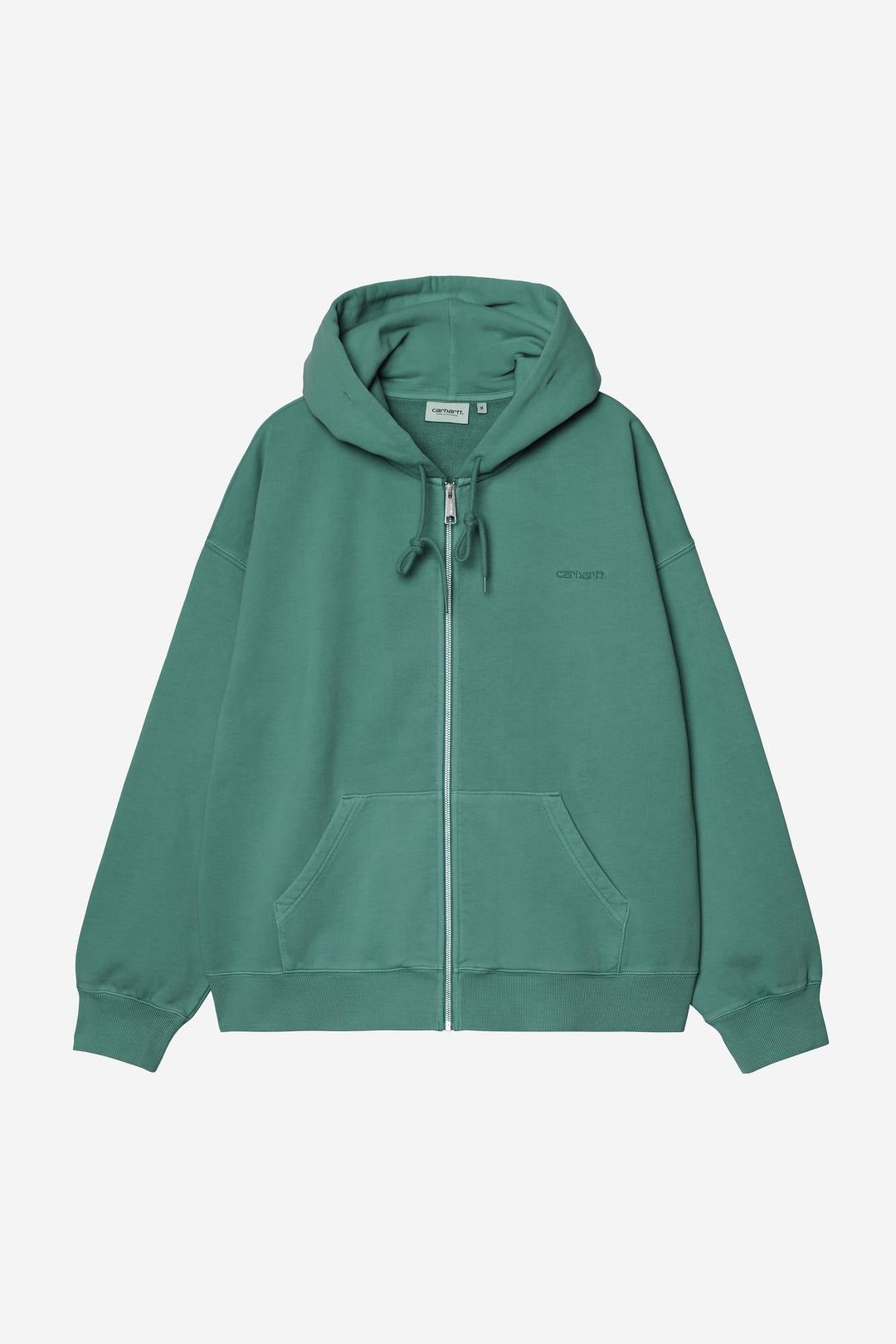 Carhartt Wip Hooded Benton Sweat Jacket Lily Garment Dyed