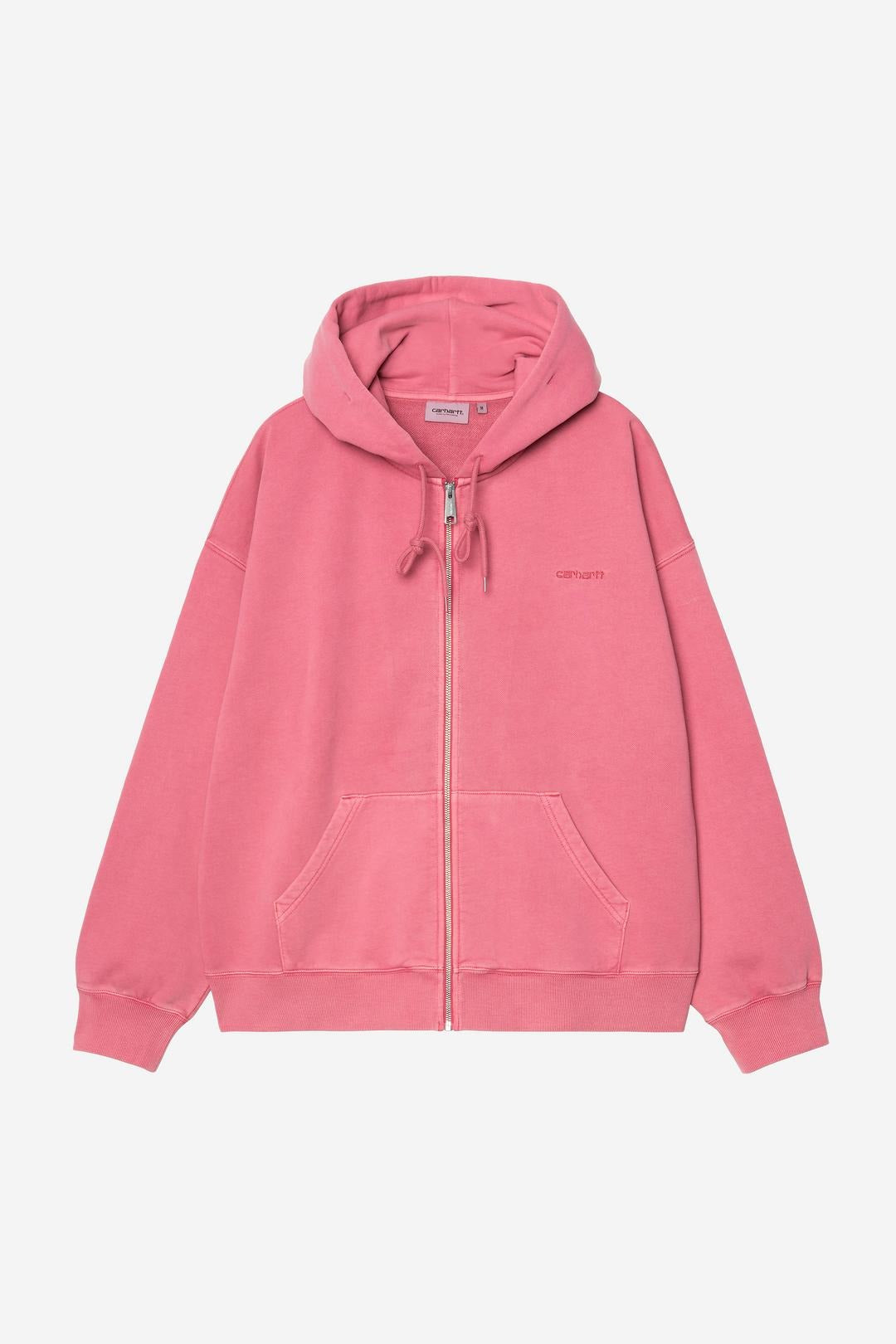 Carhartt Wip Hooded Benton Sweat Jacket Primrose Garment Dyed