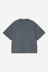 Carhartt Wip Donna T-shirt W Benton Carbon Tinta in Capo