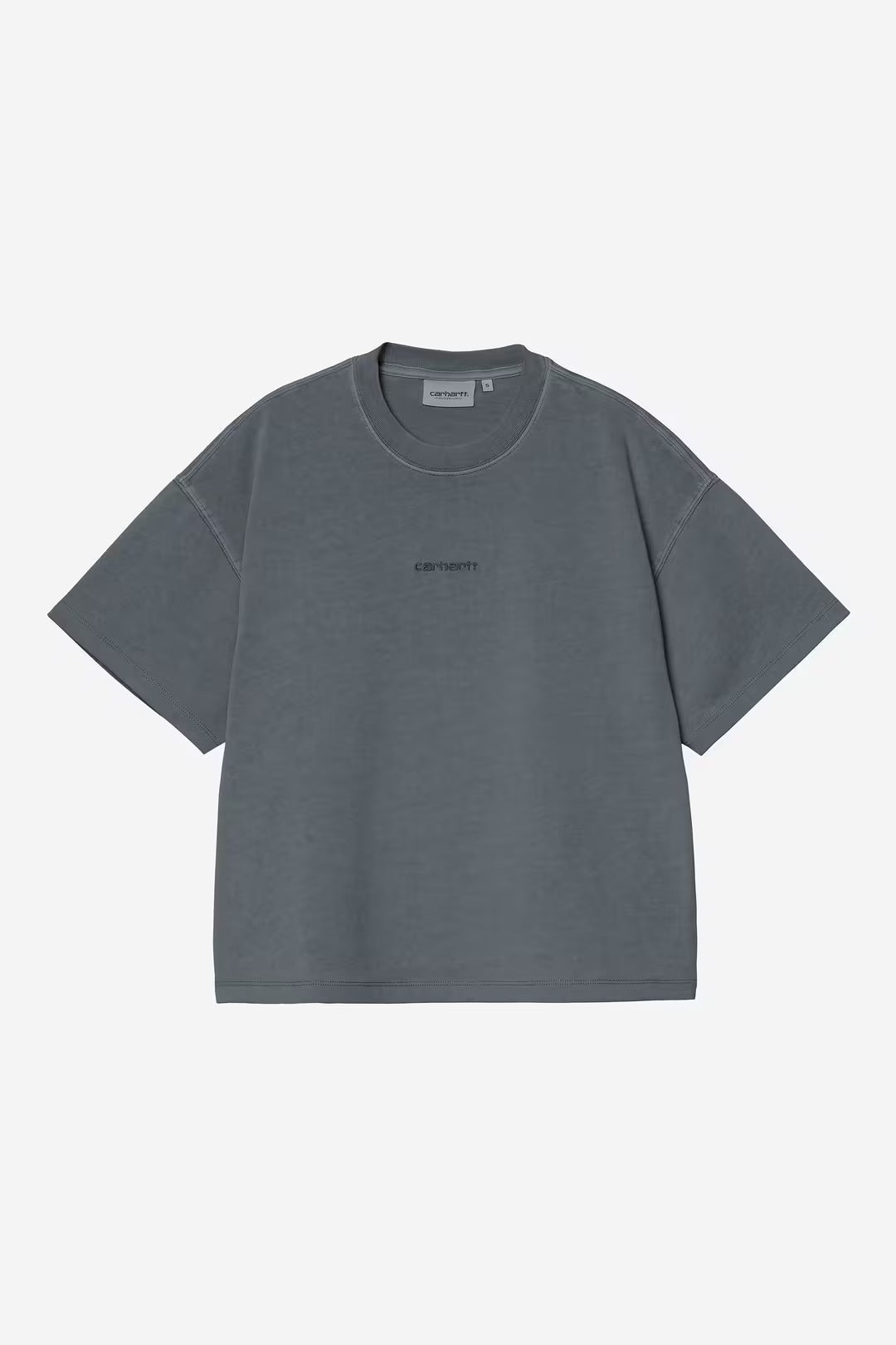 Carhartt Wip Donna T-shirt W Benton Carbon Tinta in Capo