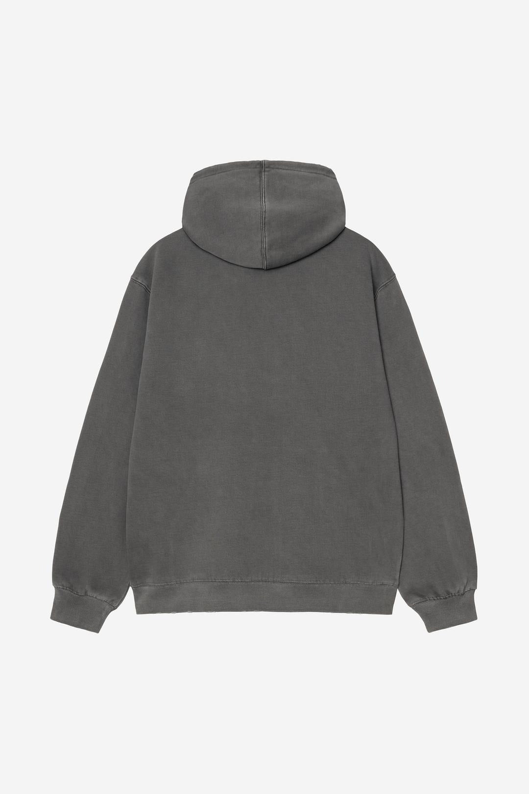 Carhartt Wip Hooded Torion Sweatshirt Black Grind Wash