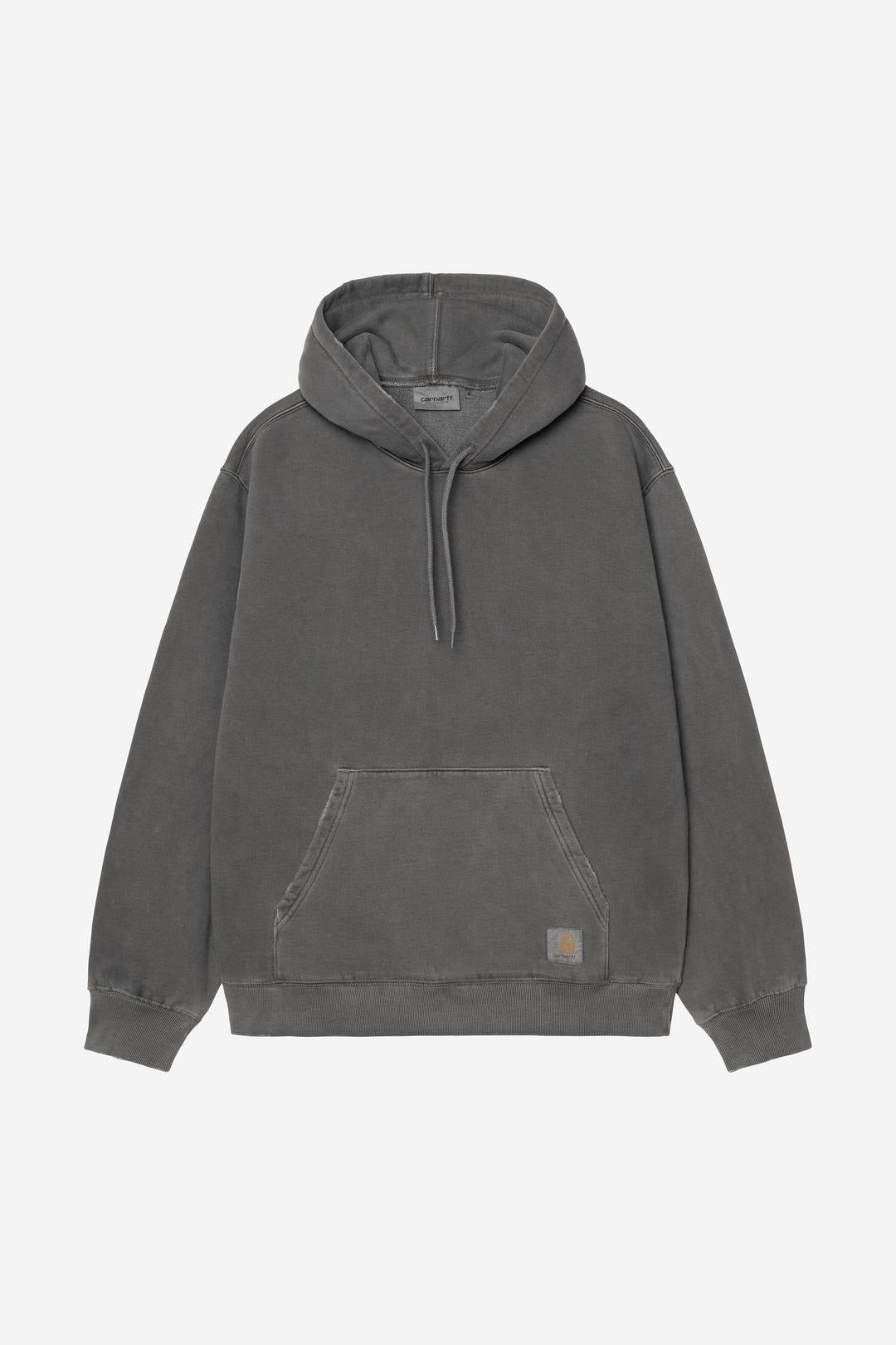 Carhartt Wip Hooded Torion Sweatshirt Black Grind Wash